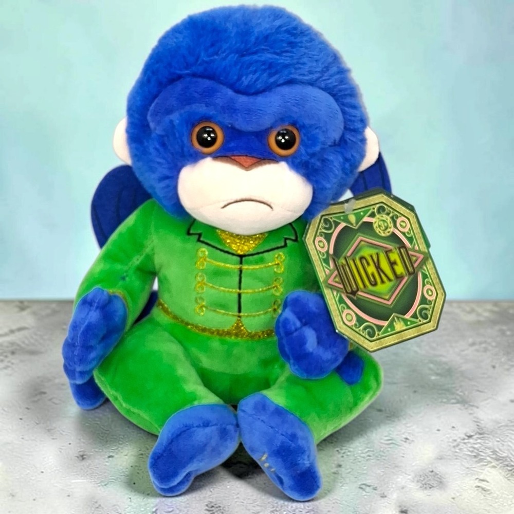 Noble Collection Wicked Chistery Flying Monkey Plush 8" NWT Universal Movie Rare